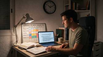 Cómo opositar mientras trabajas: plan de estudio realista